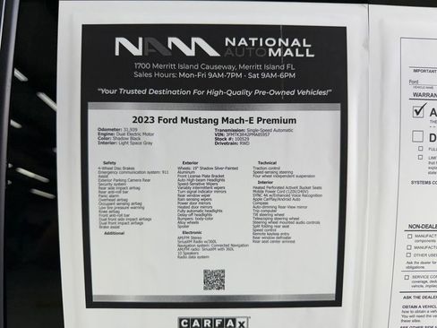 Used 2023 Ford Mustang Mach-E Premium RWD image 48
