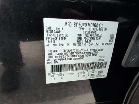Used 2015 Ford Edge SEL w/ Equipment Group 201A AWD/4WD image 33