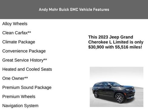 Used 2023 Jeep Grand Cherokee L Limited AWD/4WD image 8