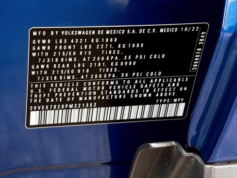 Certified 2023 Volkswagen Taos SE w/ Panoramic Sunroof Package FWD image 32
