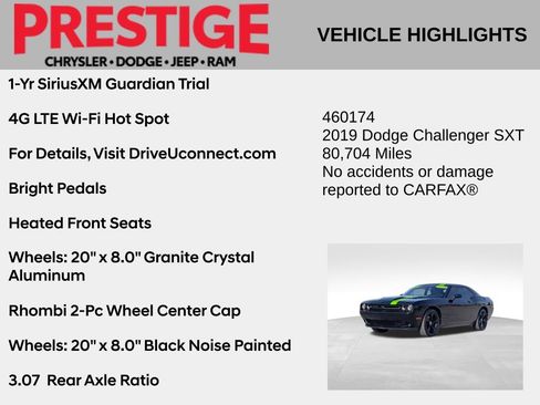 Used 2019 Dodge Challenger SXT w/ Plus Package image 8