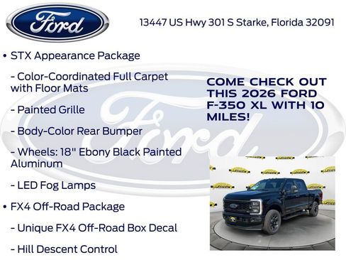 New 2026 Ford F350 XL w/ STX Appearance Package image 15