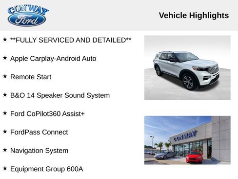 Used 2020 Ford Explorer Platinum w/ Premium Technology Package image 8