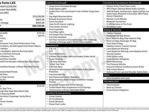 Used 2020 Kia Forte LXS image 2