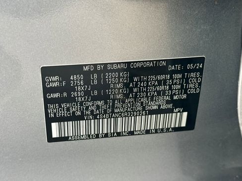 Certified 2024 Subaru Outback Limited image 33