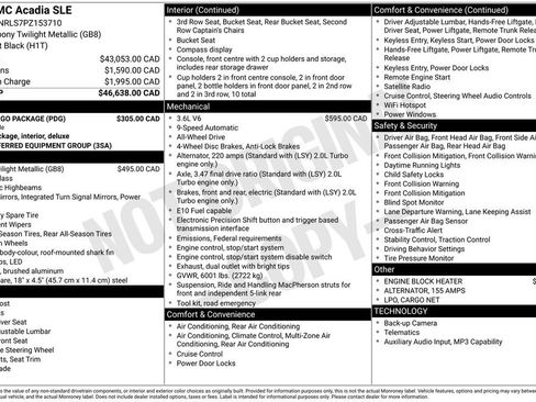 Used 2023 GMC Acadia SLE w/ LPO, Cargo Package AWD/4WD image 41