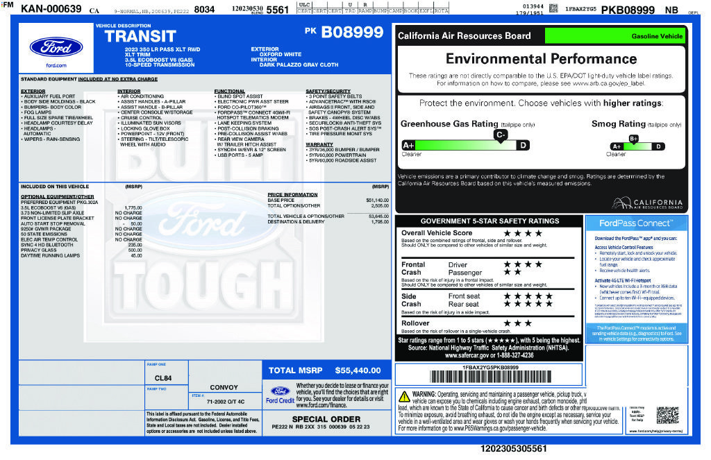 Used 2023 Ford Transit 350 XLT RWD image 35