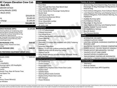 Used 2024 GMC Canyon Elevation w/ Convenience Package AWD/4WD image 33