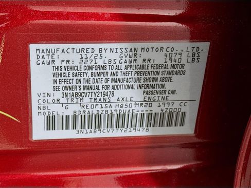 New 2026 Nissan Sentra SV w/ SV Convenience Package image 30