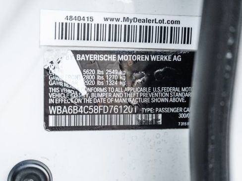 Used 2015 BMW 650i Gran Coupe xDrive w/ M Sport Package image 73