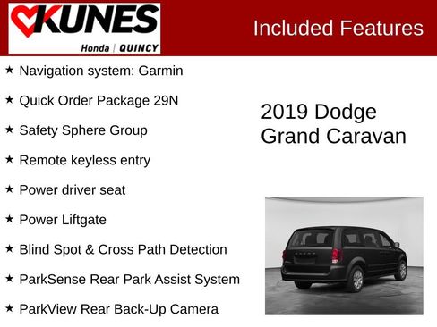 Used 2019 Dodge Grand Caravan GT w/ Safety Sphere Group FWD image 2