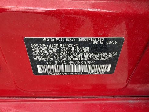 Used 2016 Subaru WRX Limited image 20