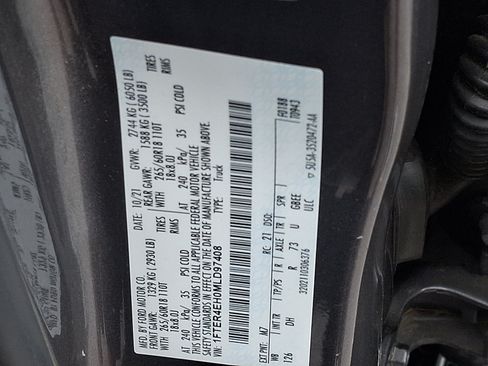 Certified 2021 Ford Ranger Lariat w/ Equipment Group 501A High RWD image 26