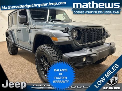 Used 2025 Jeep Wrangler Unlimited Sport S 4xe AWD/4WD image 1