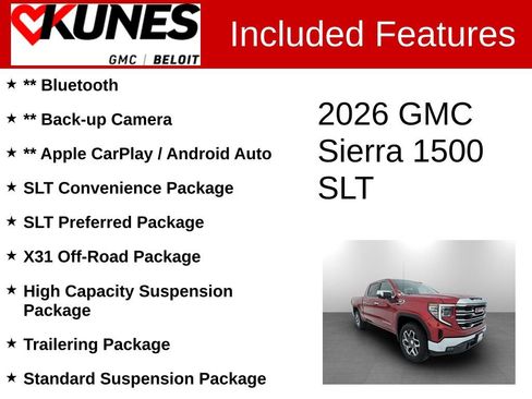 New 2026 GMC Sierra 1500 SLT w/ SLT Convenience Package AWD/4WD image 2
