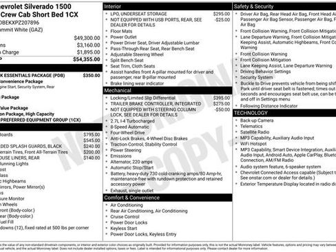 Used 2023 Chevrolet Silverado 1500 Custom w/ LPO, Dark Essentials Package AWD/4WD image 34