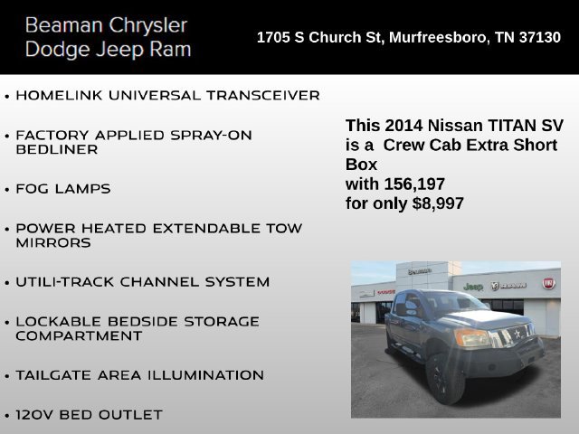 Used 2014 Nissan Titan SV w/ SV Premium Utility Package AWD/4WD image 20