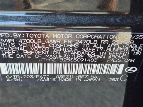 Certified 2025 Lexus IS 350 F Sport w/ Accessory Package RWD image 23
