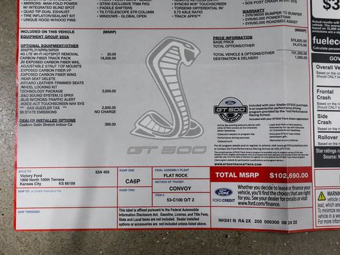 Used 2022 Ford Mustang Shelby GT500 w/ Carbon Fiber Track Pack RWD image 48