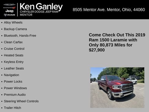 Used 2019 RAM 1500 Laramie AWD/4WD image 5