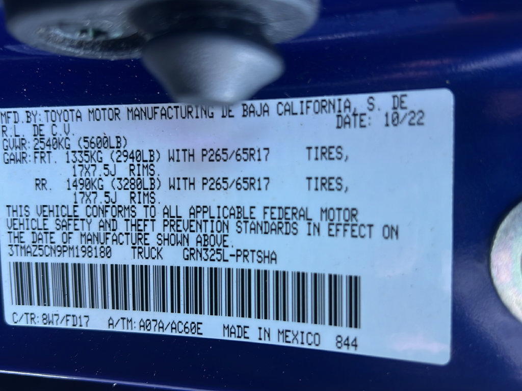 Certified 2023 Toyota Tacoma TRD Sport RWD image 25