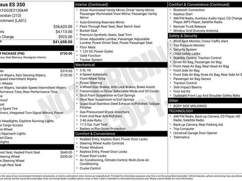 Used 2014 Lexus ES 350 w/ Premium Package image 3