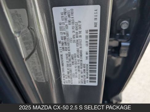 Used 2025 MAZDA CX-50 AWD 2.5 S w/ Weather Package image 34