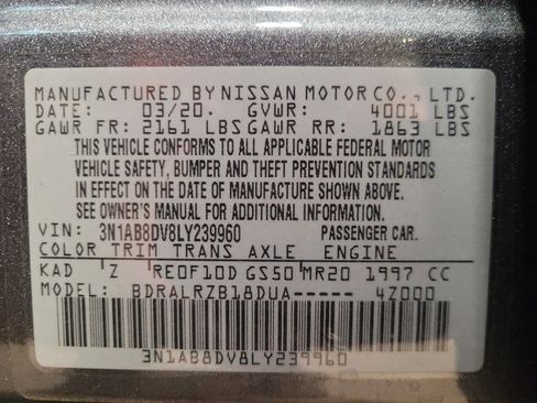 Used 2020 Nissan Sentra SR FWD image 33