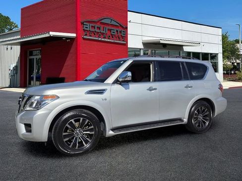 Used 2020 Nissan Armada Platinum w/ Captain's Chairs Package RWD image 1