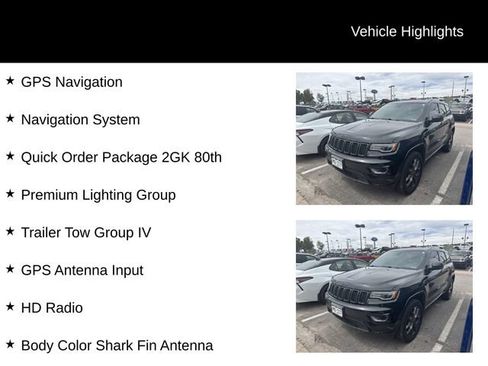 Used 2021 Jeep Grand Cherokee Limited w/ Quick Order Package 2GK 80th AWD/4WD image 8