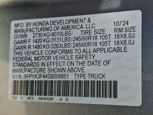 Certified 2025 Honda Ridgeline RTL+ image 30