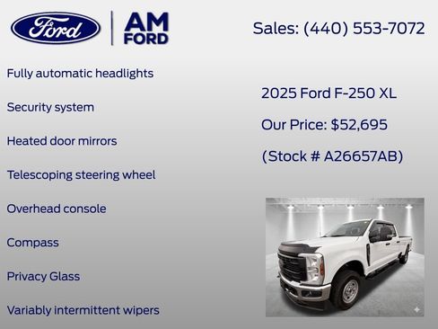 Used 2025 Ford F250 XL w/ XL Chrome Package AWD/4WD image 13