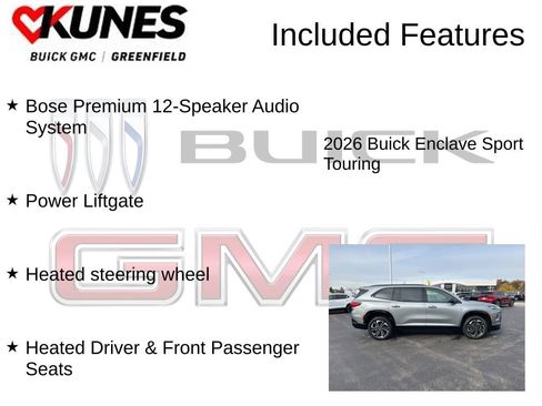 New 2026 Buick Enclave Sport Touring w/ LPO, Floor Liner Package image 3