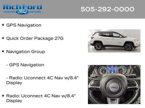 Used 2018 Jeep Compass Limited w/ Navigation Group AWD/4WD image 16