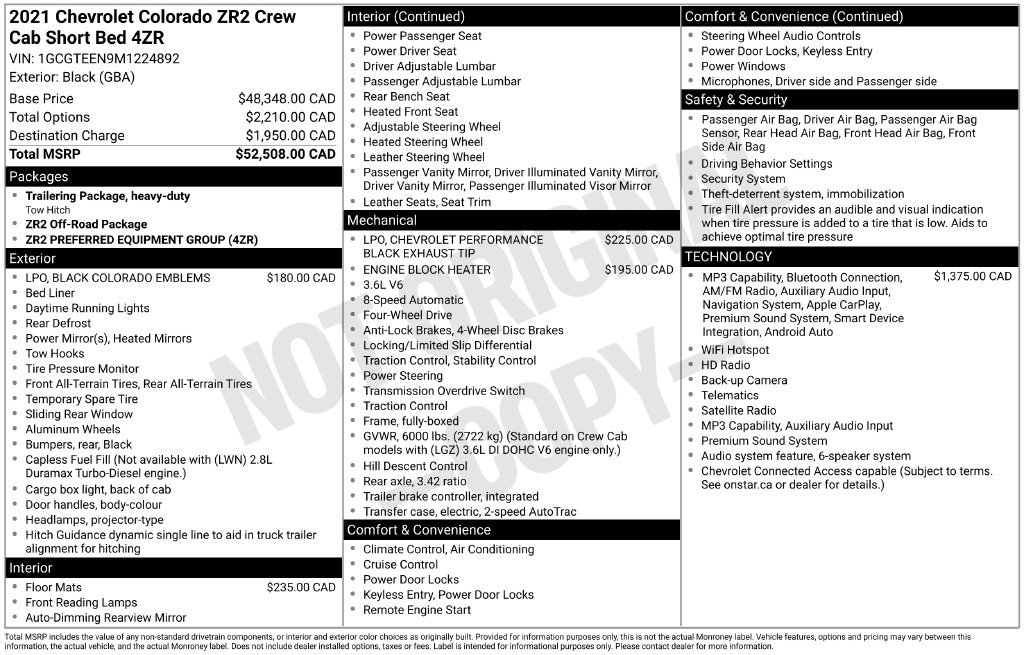 Used 2021 Chevrolet Colorado ZR2 AWD/4WD image 31
