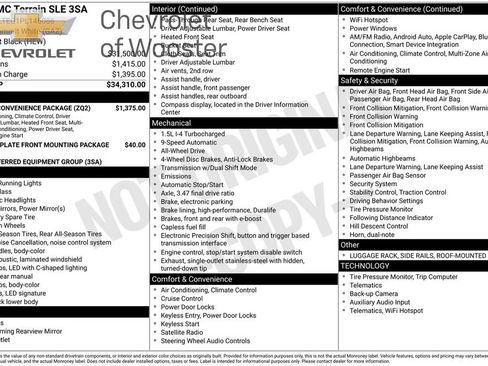 Used 2023 GMC Terrain SLE w/ Driver Convenience Package image 36