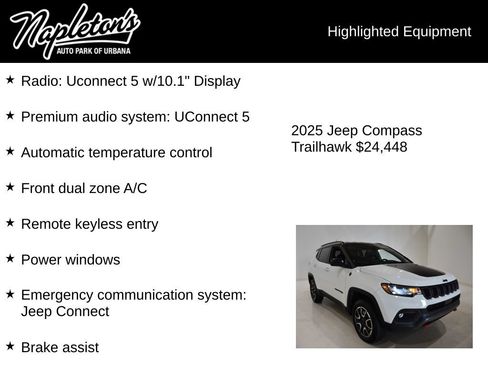 Used 2025 Jeep Compass Trailhawk AWD/4WD image 15