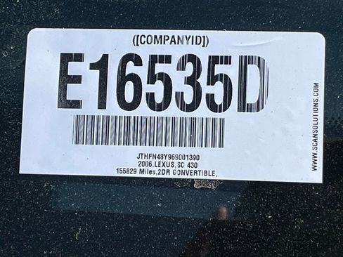 Used 2006 Lexus SC 430 Convertible image 2