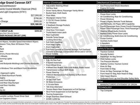 Used 2015 Dodge Grand Caravan SXT w/ Security Group FWD image 5