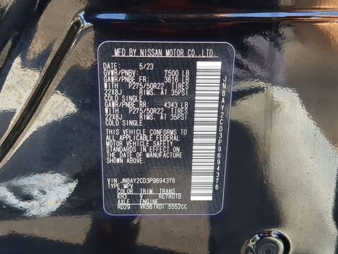 Used 2023 Nissan Armada Platinum w/ Cargo Package image 38