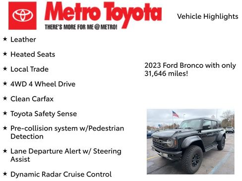 Used 2023 Ford Bronco Raptor image 8