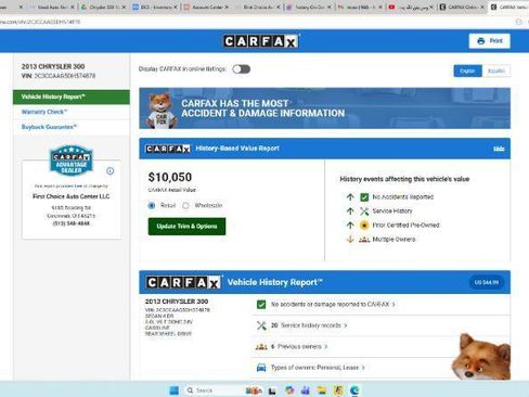 Used 2013 Chrysler 300 w/ Driver Convenience Group image 2