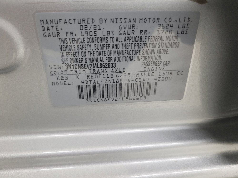 Used 2021 Nissan Versa SV FWD image 33