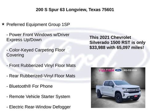 Used 2021 Chevrolet Silverado 1500 RST w/ Texas Edition Plus AWD/4WD image 10