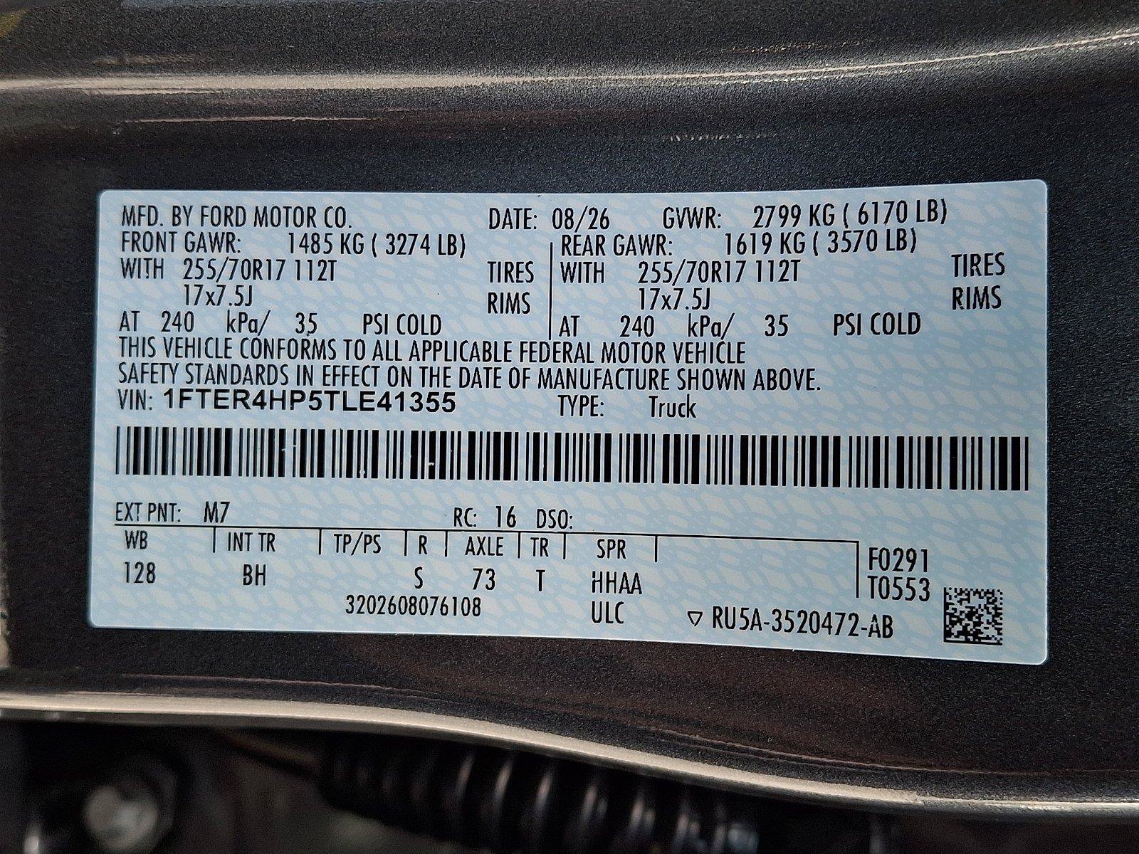 New 2026 Ford Ranger XLT w/ Equipment Group 301A High AWD/4WD image 17