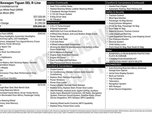 Used 2022 Volkswagen Tiguan SEL R-Line image 40