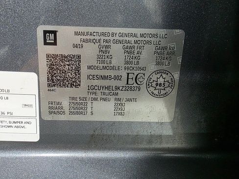 Used 2019 Chevrolet Silverado 1500 High Country image 40