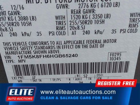 Used 2017 Ford Explorer Limited w/ Equipment Group 301A image 17