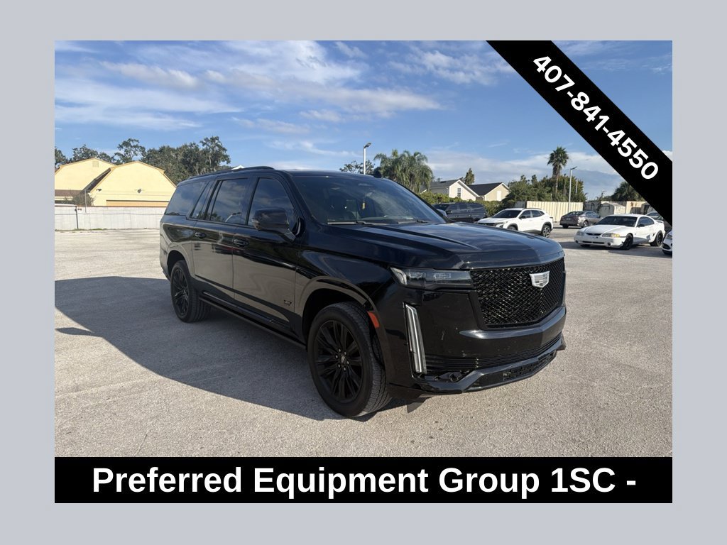 Used 2021 Cadillac Escalade ESV Sport w/ Driver Assist Tech Package RWD image 1