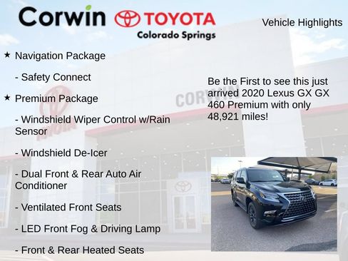 Used 2020 Lexus GX 460 Premium w/ Premium Package AWD/4WD image 4